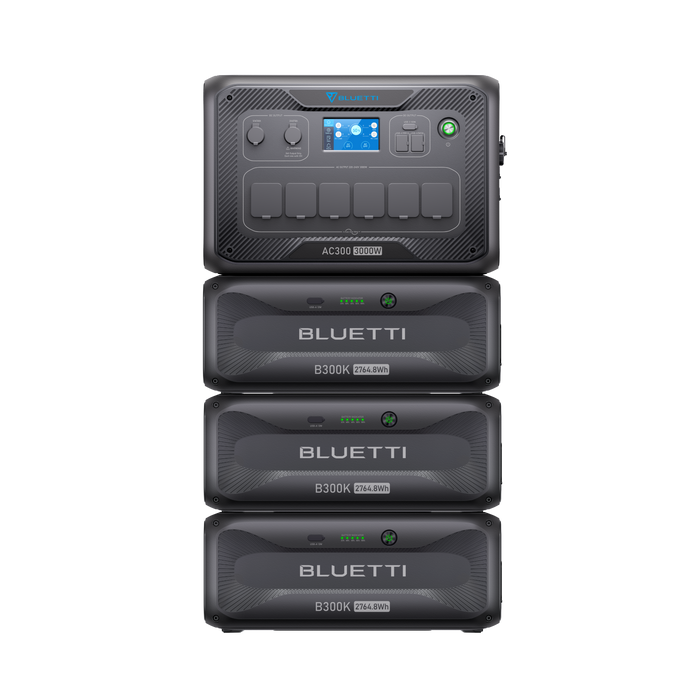 BLUETTI AC300 + B300K + Solar Panels | Solar Generator Kit