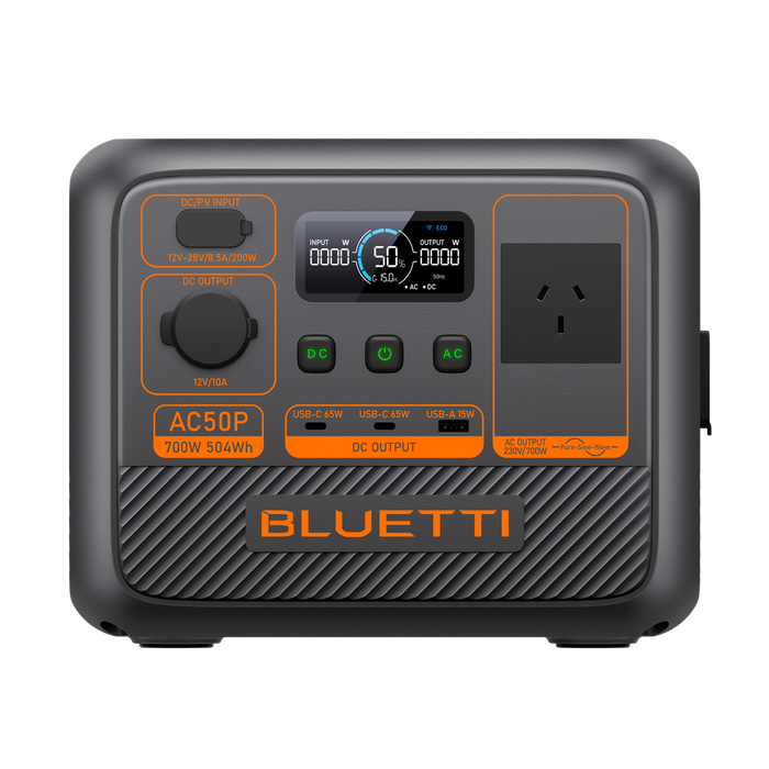 BLUETTI AC50P Portable Power Station | 700W 504Wh 6.9Kg