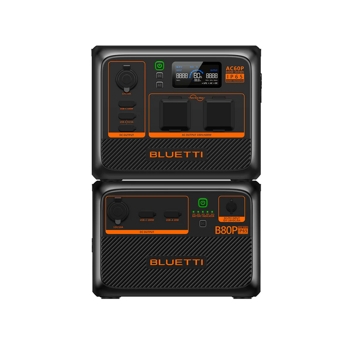 BLUETTI AC60P+B80P - Home Battery Backup
